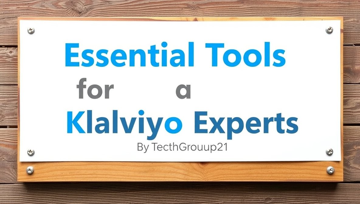 Essential Tools Klaviyo Experts Techgroup21: Boost Your Marketing Efficiency Today