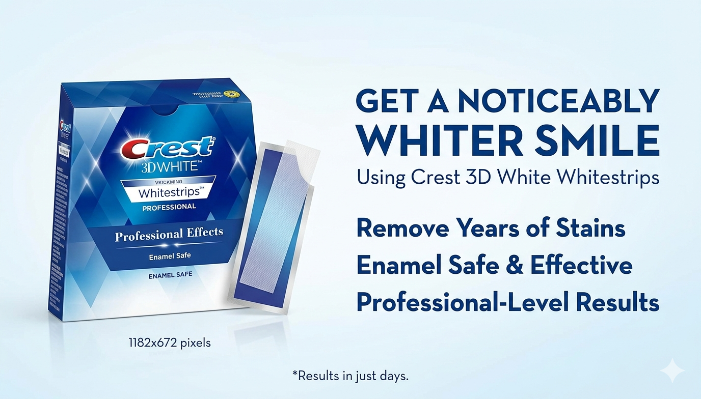 How Crest Whitening Strips Fit Into a Modern Oral Care Routine